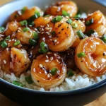 20 Minute Honey Garlic Shrimp & Rice Bowl