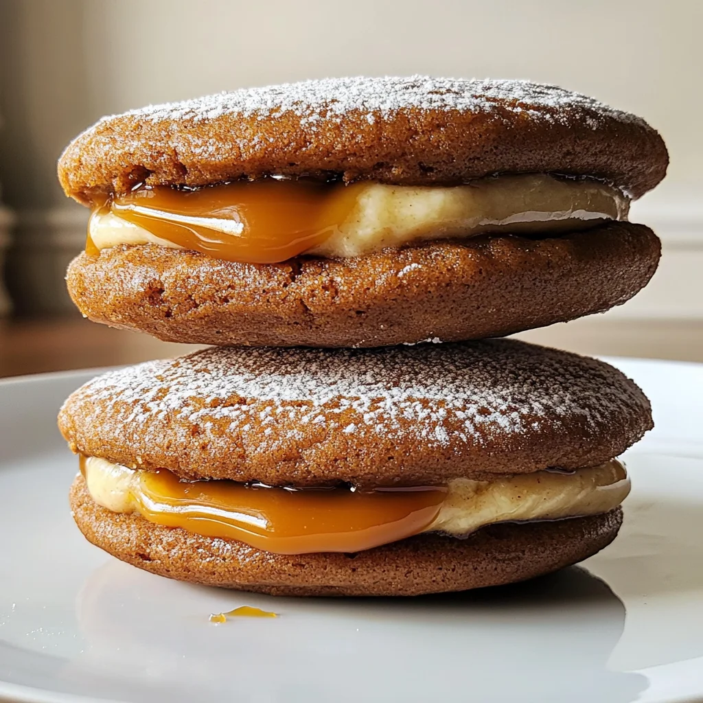 Apple Cider Whoopie Pie Cookies with Caramel