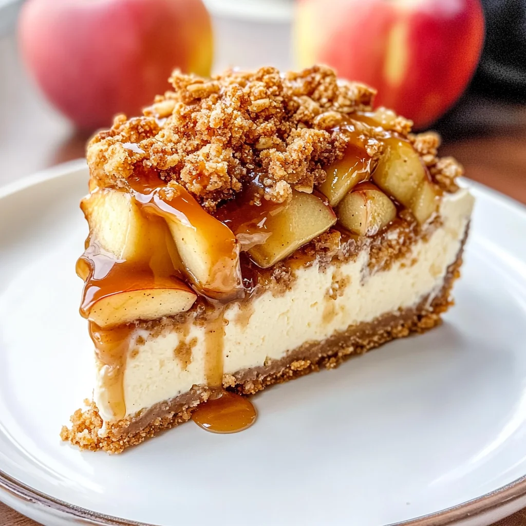 Apple Crisp Cheesecake