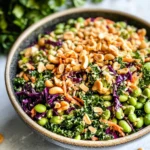 Asian Edamame Peanut Crunch Salad