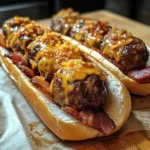 Bourbon BBQ Turkey Bacon Cheeseburger Meatball Subs Ready in 30 Minutes