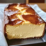 Burnt Basque Cheesecake in a Loaf Pan