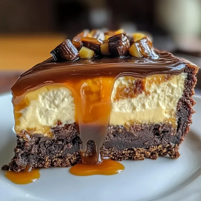 Caramel Brownie Cheesecake