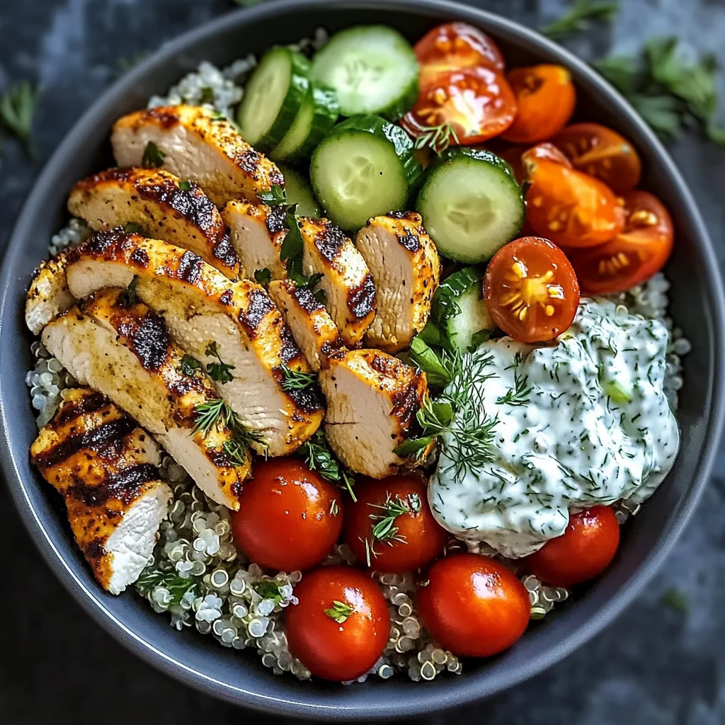 Chicken Tzatziki Bowls
