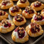 Cranberry Cream Cheese Crescent Bites