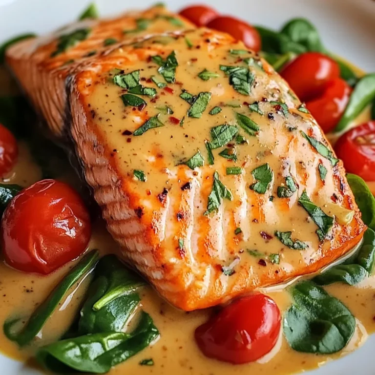 Creamy Roasted Red Pepper Salmon Recipe - Delicious & Easy