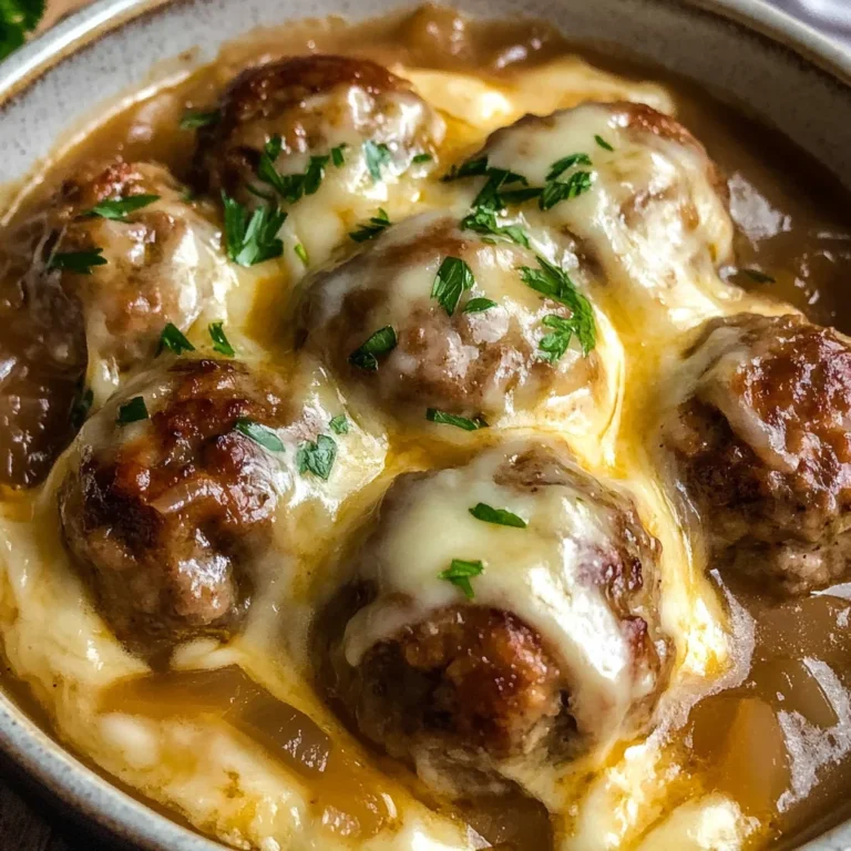 Crock Pot French Onion Meatballs
