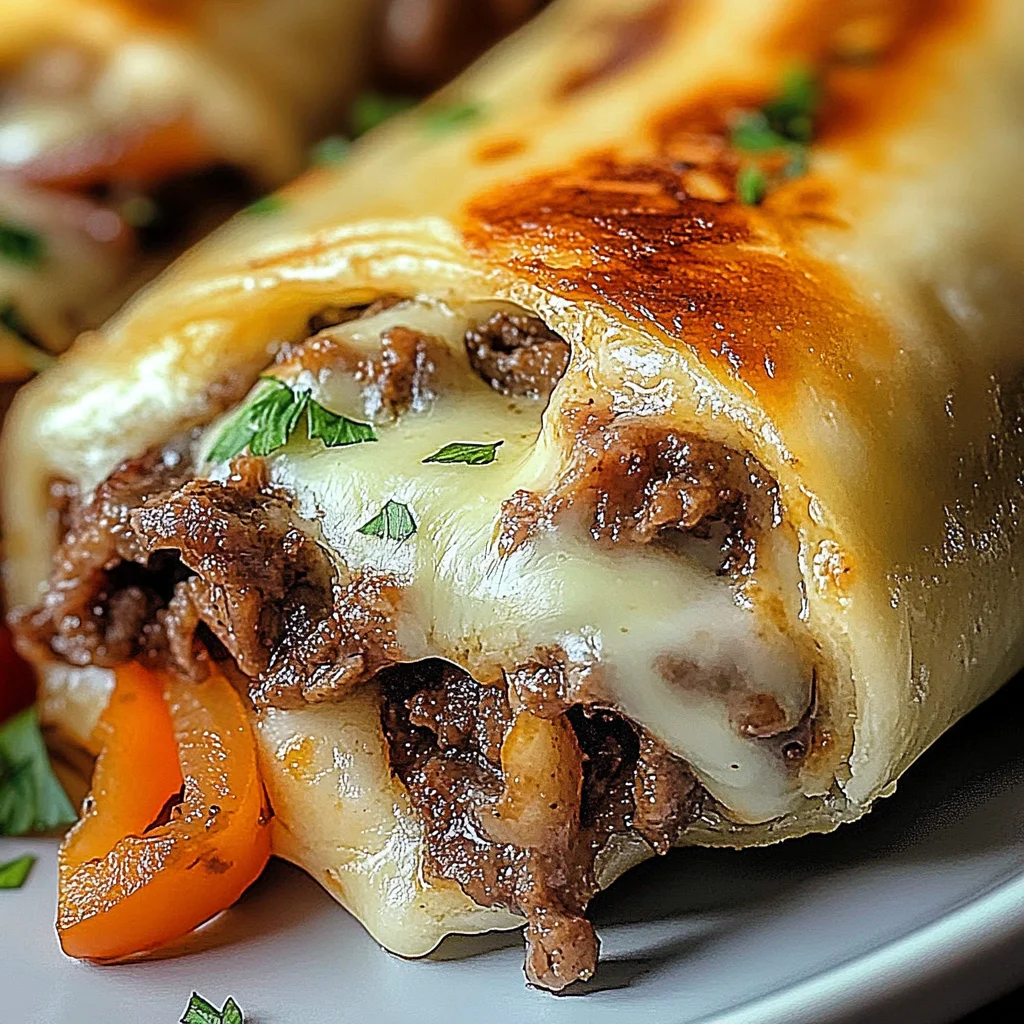 Delicious Keto Philly Cheesesteak Roll Ups