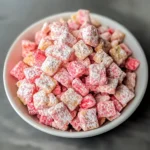 Easy Strawberry Shortcake Puppy Chow