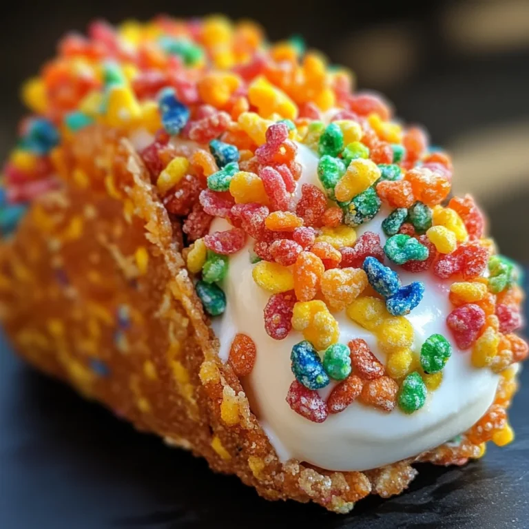Fruity Pebbles Cheesecake Tacos