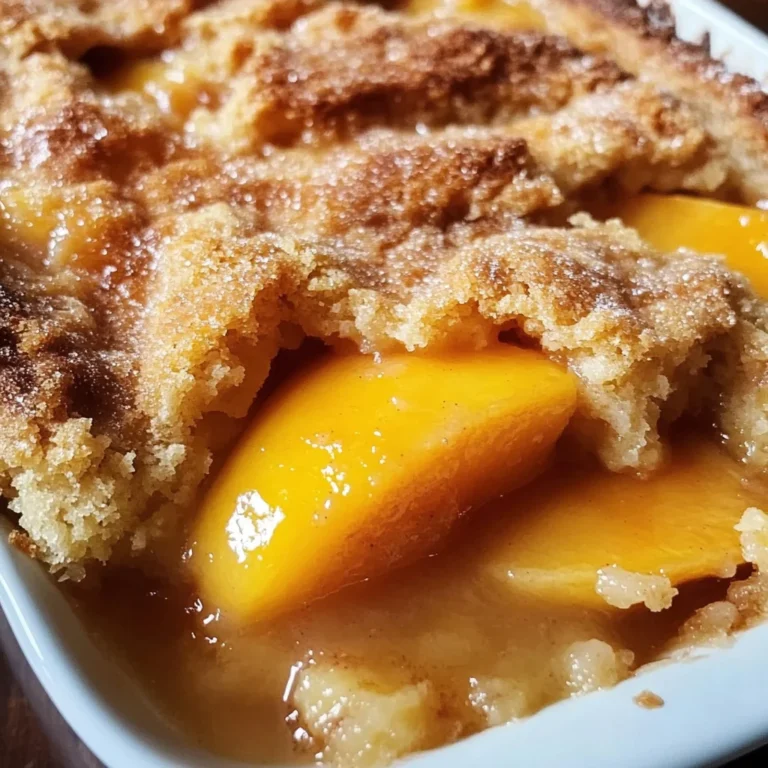 Homemade Peach Cobbler