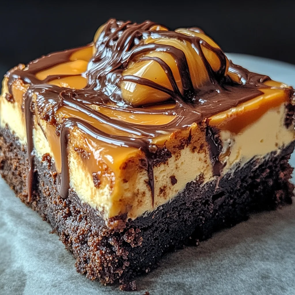 Milky Way Caramel Cheesecake Brownies