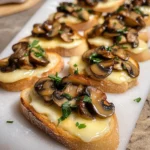 Mushroom & Brie Crostini