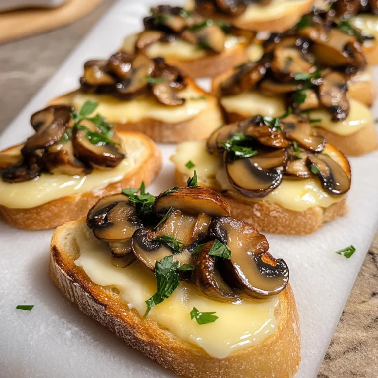 Mushroom & Brie Crostini