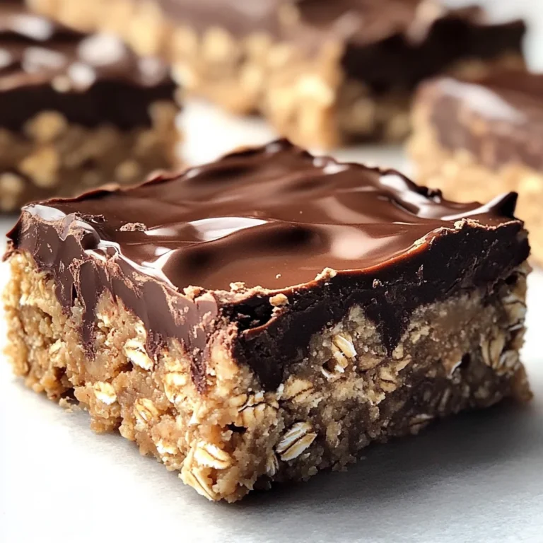 No Bake Chocolate Oatmeal Bars