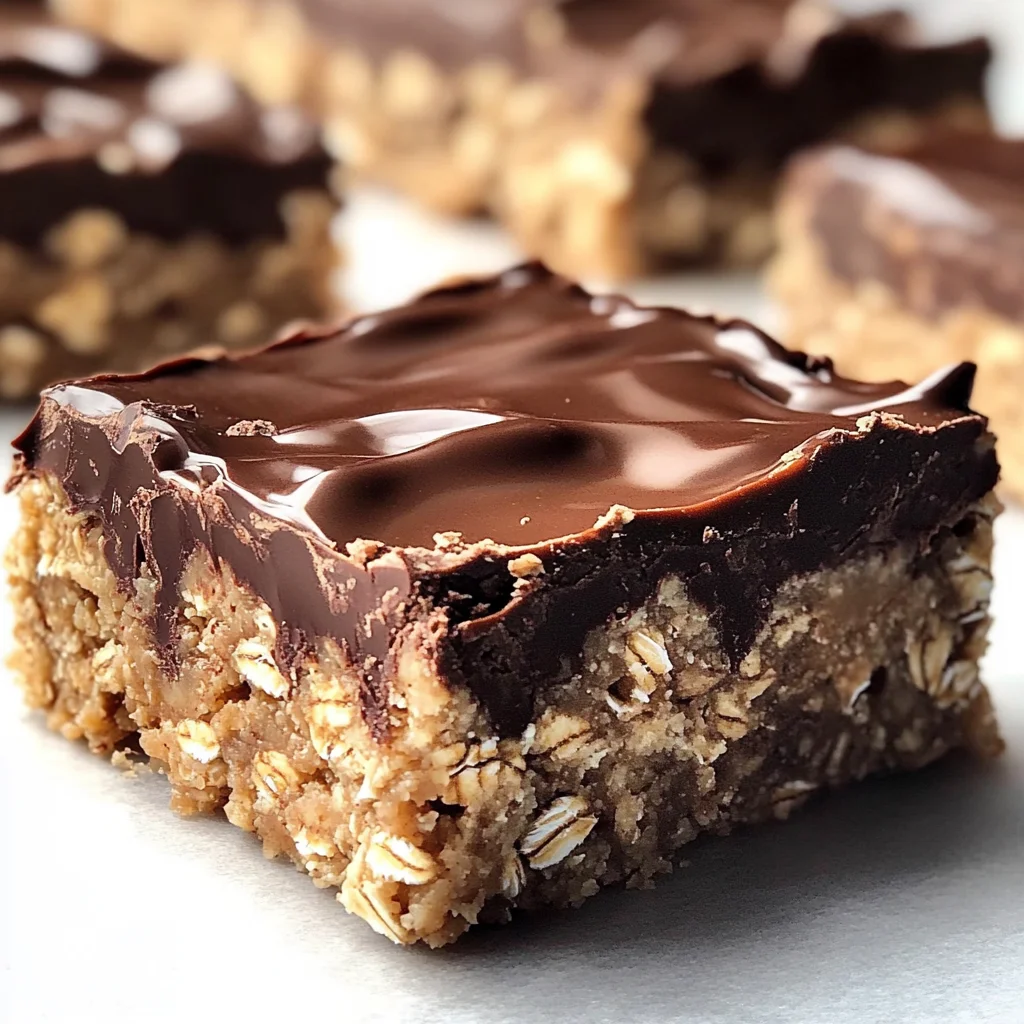 No Bake Chocolate Oatmeal Bars