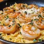 One Pan Parmesan Orzo with Shrimp