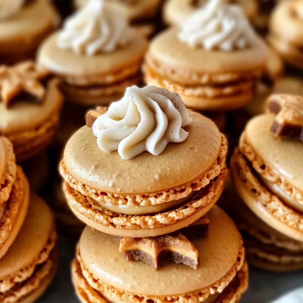 Pumpkin Pie Macarons