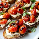 Ricotta Bruschetta with Roasted Tomatoes
