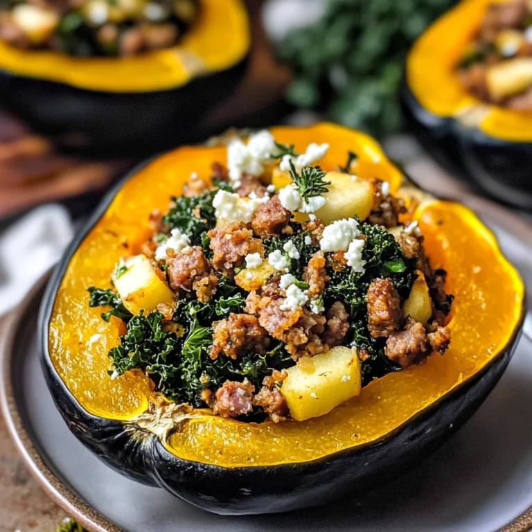 Sausage-Stuffed Acorn Squash