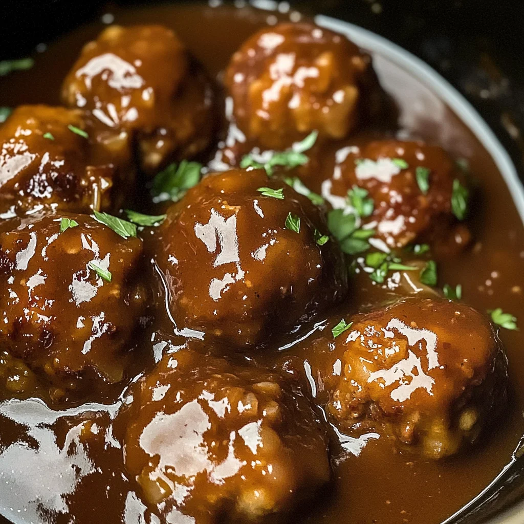 Slow Cooker Salisbury Steak Meatballs: Family-Friendly Comfort