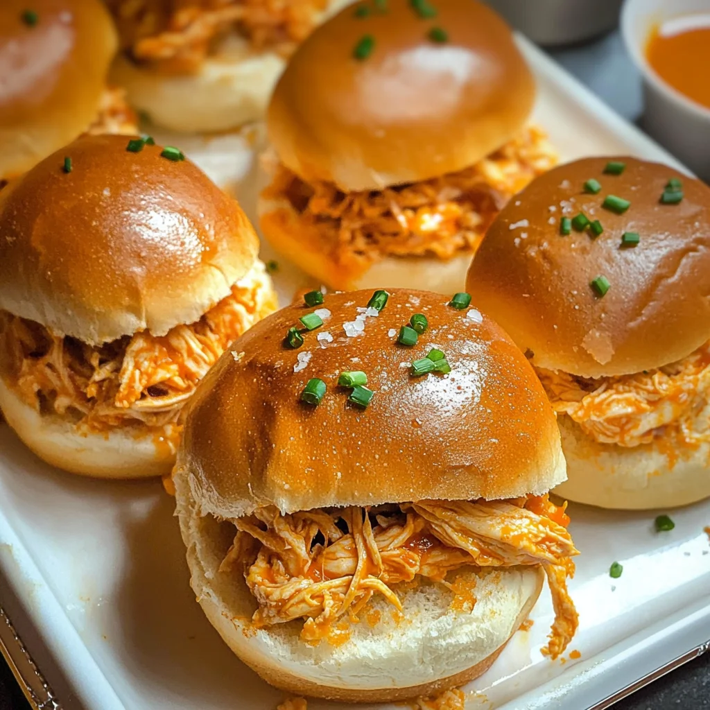 Spicy Buffalo Chicken Sliders