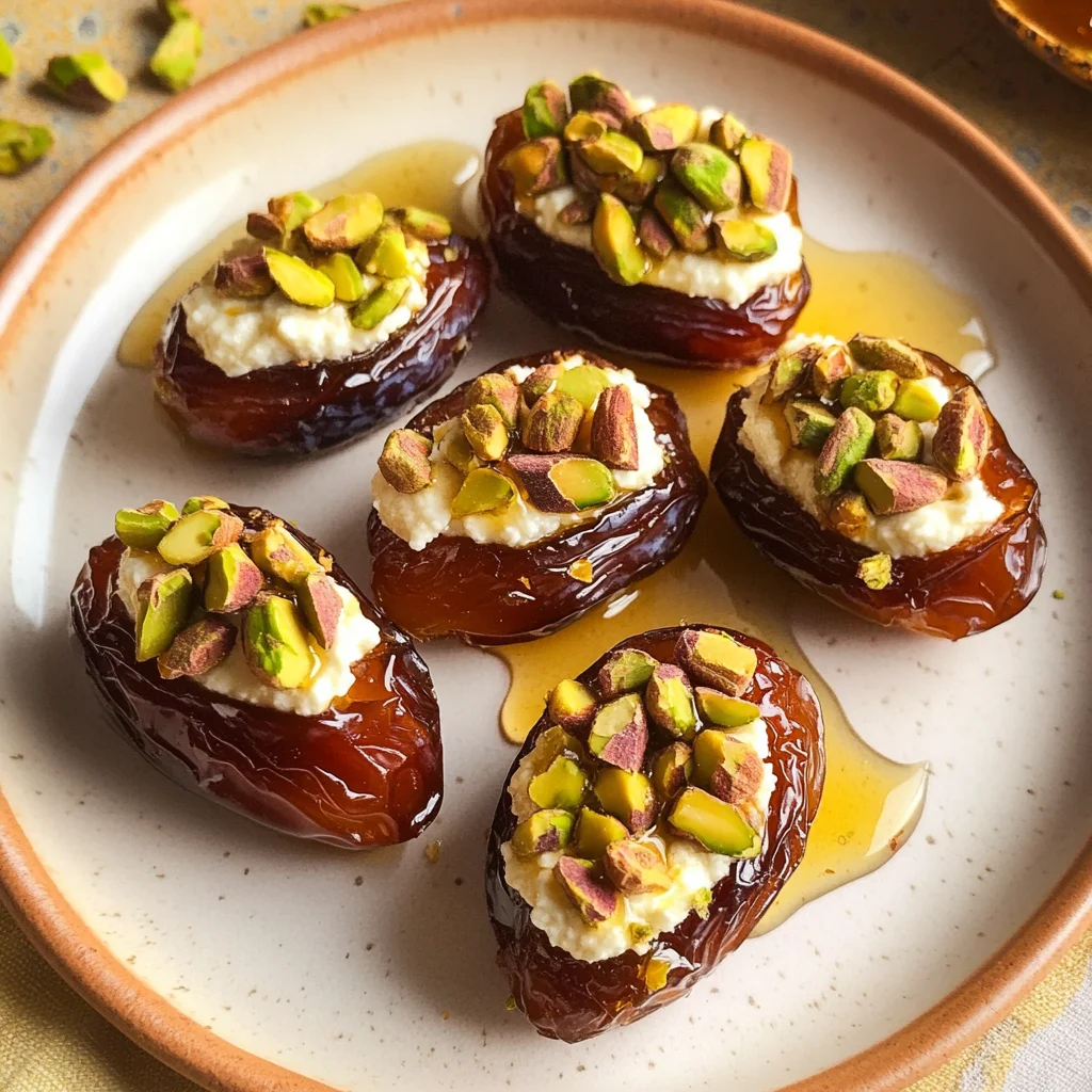 St. Patrick’s Day Treat: Honey Pistachio Ricotta Stuffed Dates