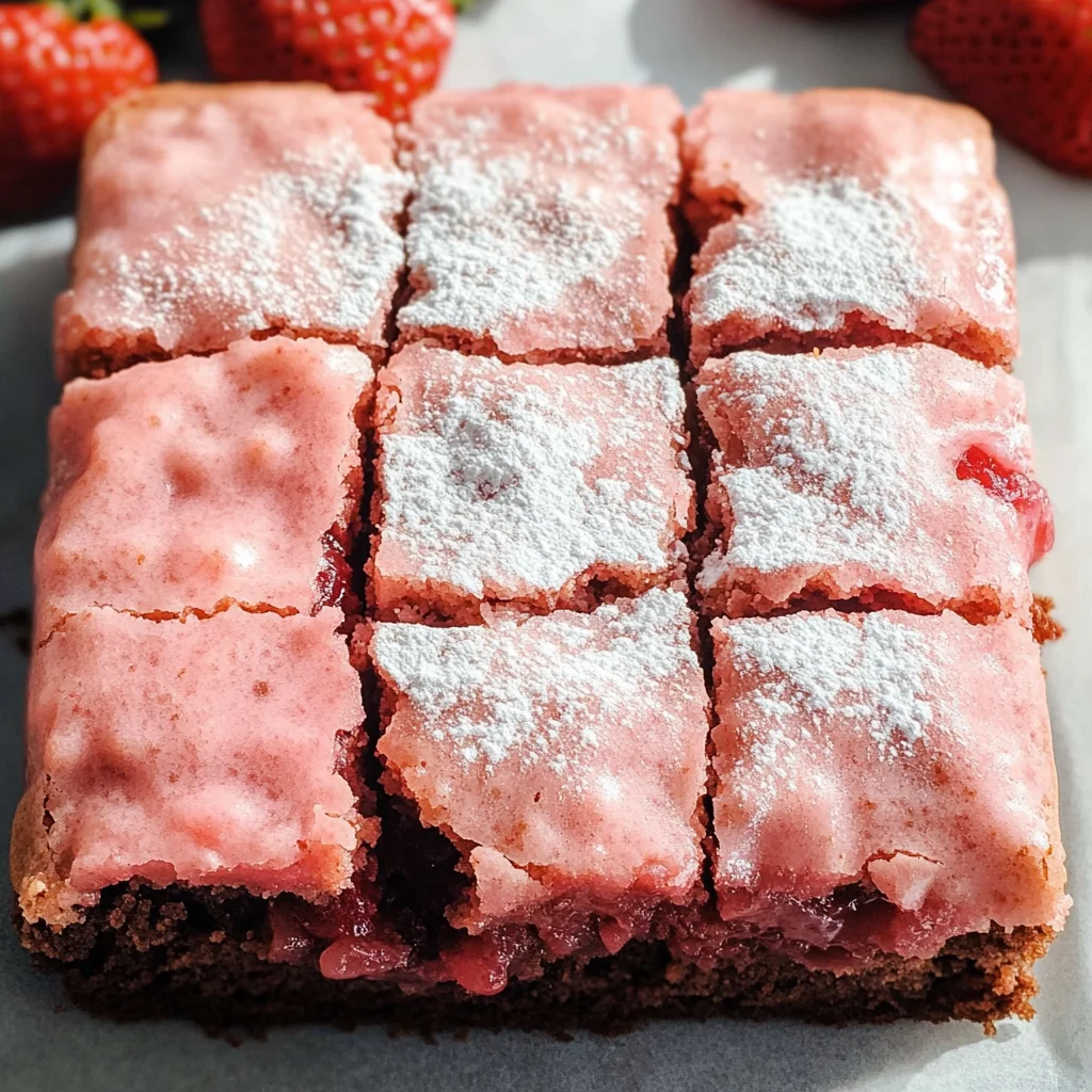 Strawberry Brownies