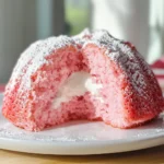 Strawberry Bundt Cake with Marshmallow Cream Filling