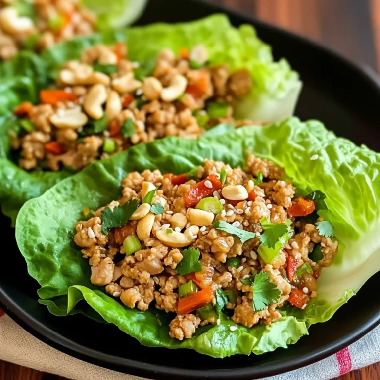 Thai Chicken Lettuce Wraps