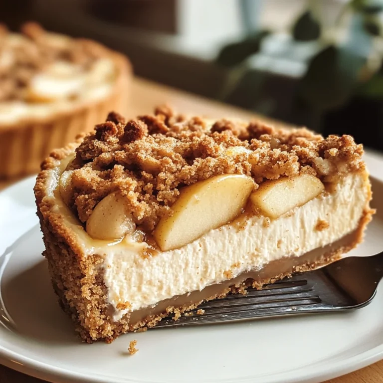 Apple Crumble Cheesecake