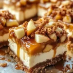 Caramel Apple Cheesecake Bars