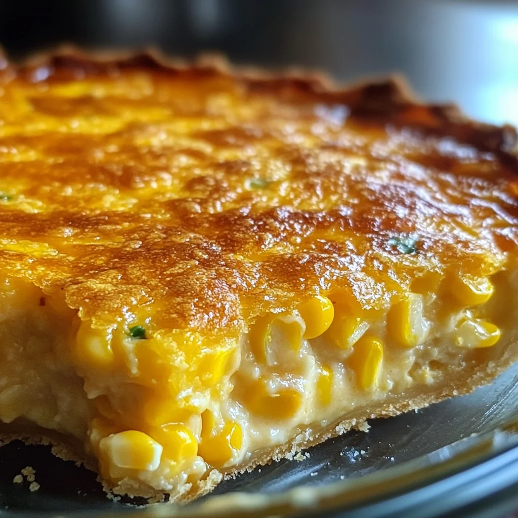 Cheddar Sweet Corn Pie