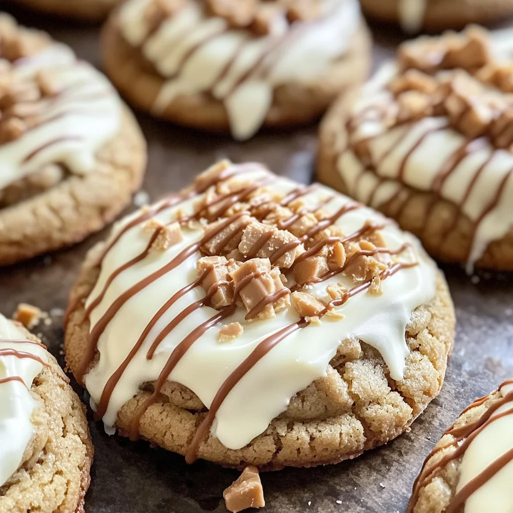 Cheesecake-Stuffed Cookies with White Chocolate and Reese’s