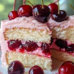 Cherry Layer Cake with Cherry Cream Cheese Frosting