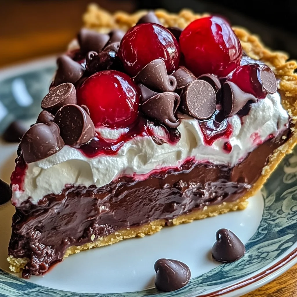 Chocolate Cherry Cream Pie