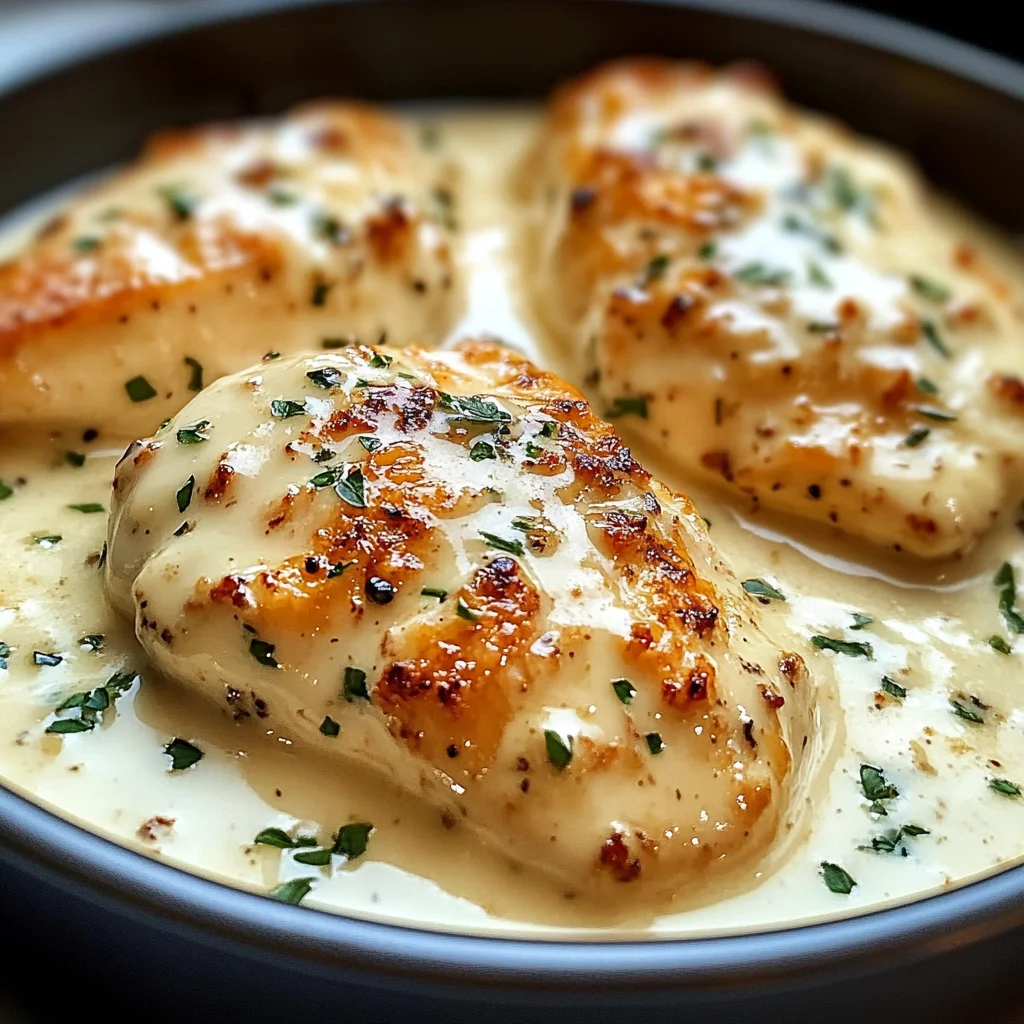 Creamy Baked Chicken with Parmesan and Garlic