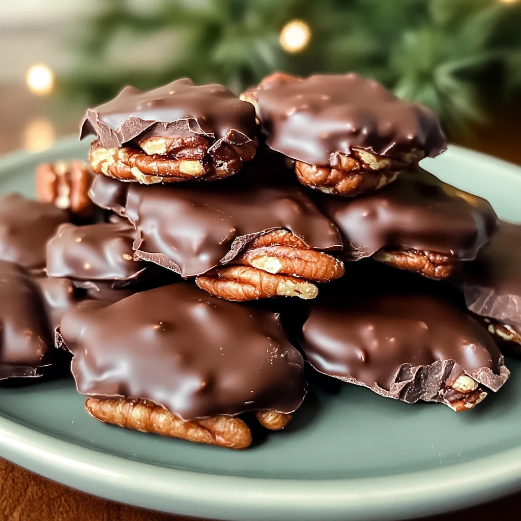 Easy Christmas Pecan Turtles
