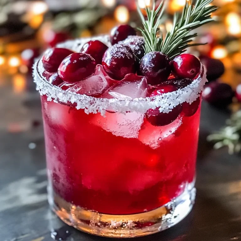 Festive Christmas Cranberry Margarita