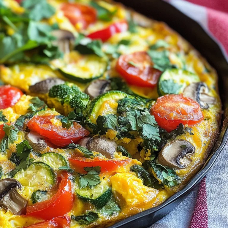 Garden Veggie Frittata: A 150-Calorie Delight