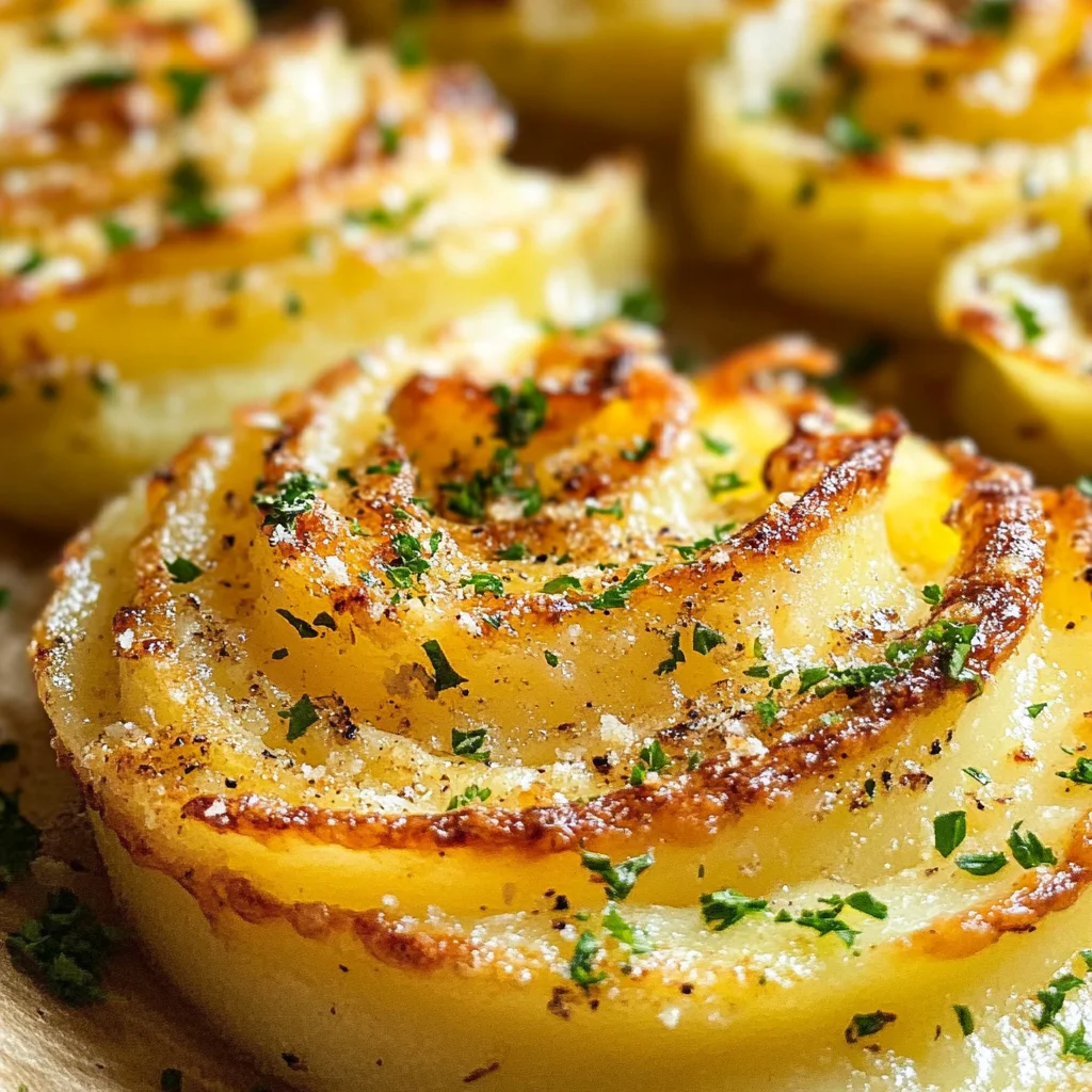 Garlic Parmesan Duchess Potatoes
