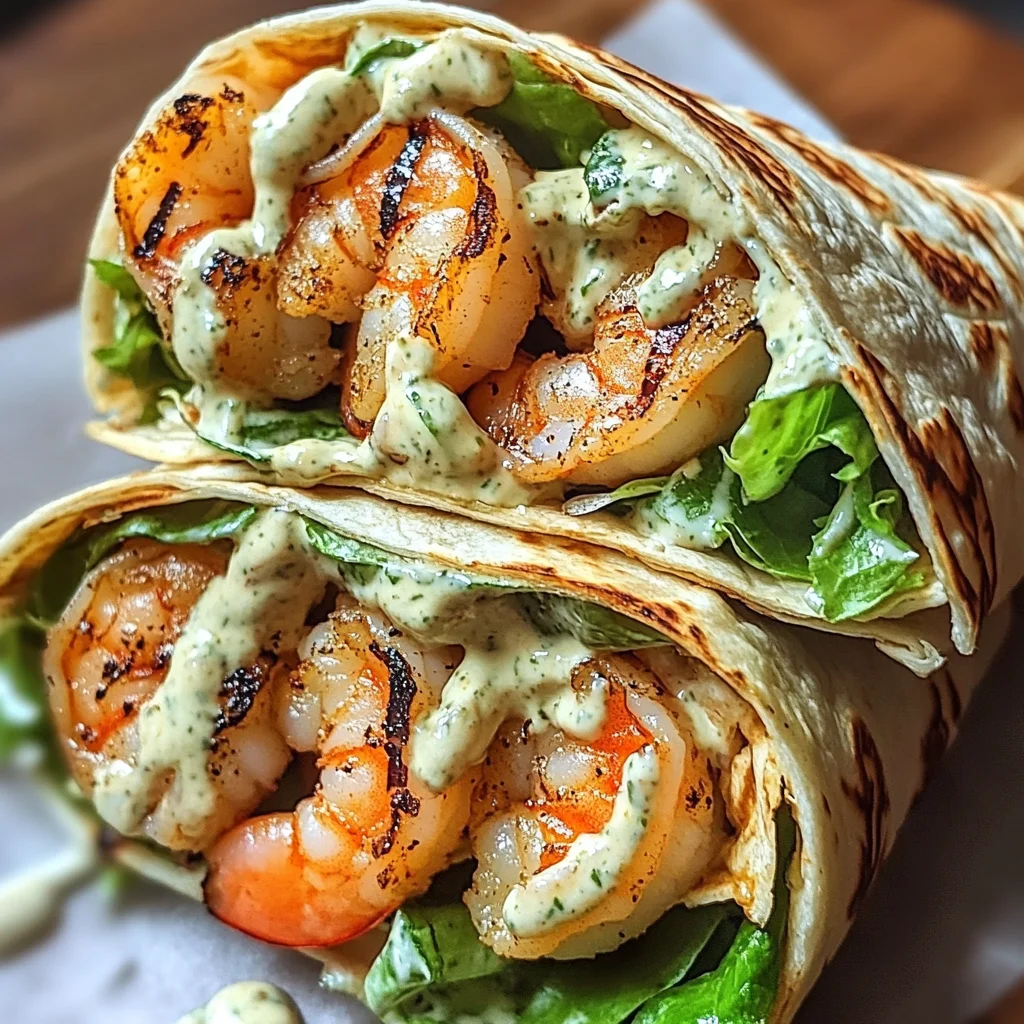 Grilled Shrimp Caesar Wraps