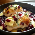Impressive Cranberry Brie Stuffed Chicken