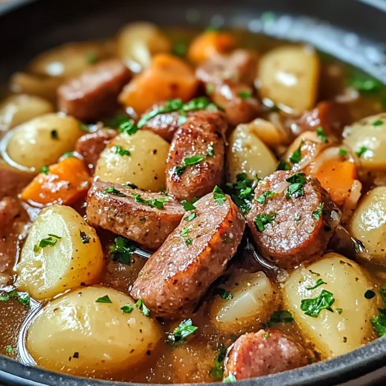 Irish Sausage and Bacon Stew