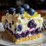 No-Bake Lemon dazzling Blueberry cream Cake