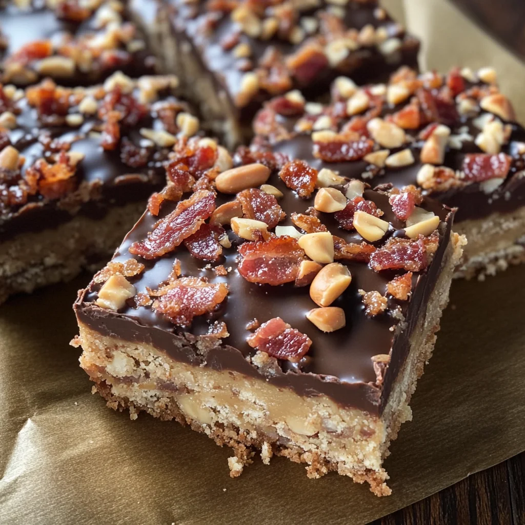 Peanut Butter-Turkey Bacon Bars
