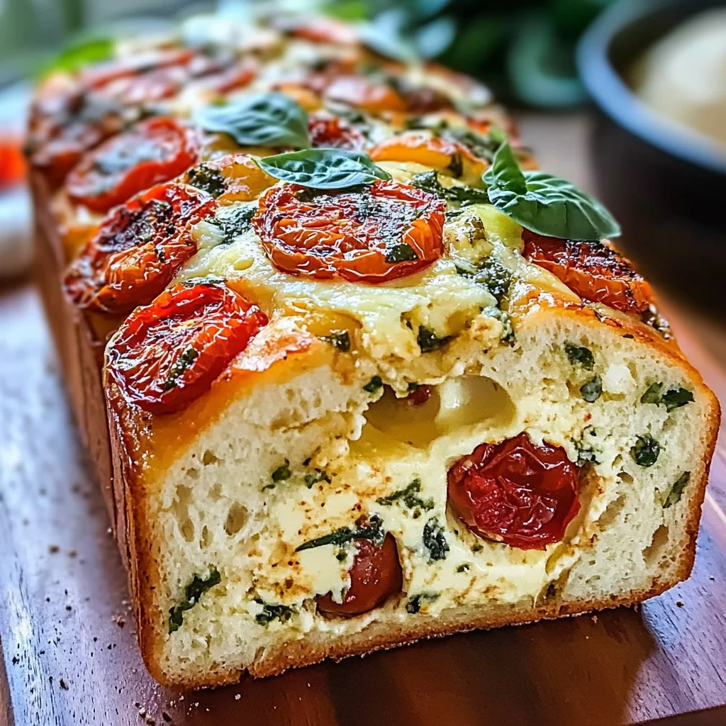 Savory Caprese Bread : A Fresh Italian Bread