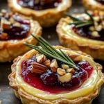 Savory Cranberry and Brie Tartlets
