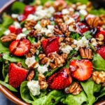Spinach Strawberry Salad with Pecans