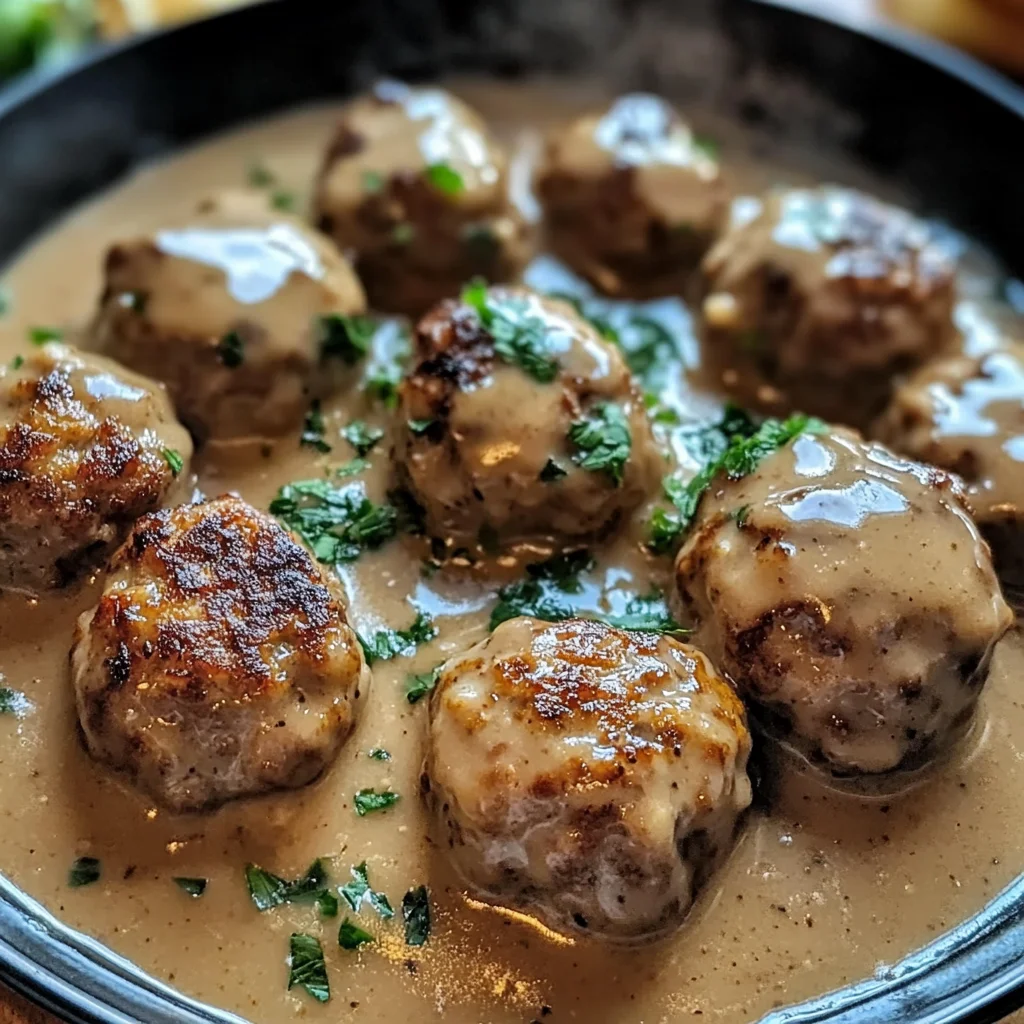 Swedish Meatballs with Gravy
